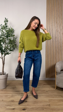 Sweter Angora zielony