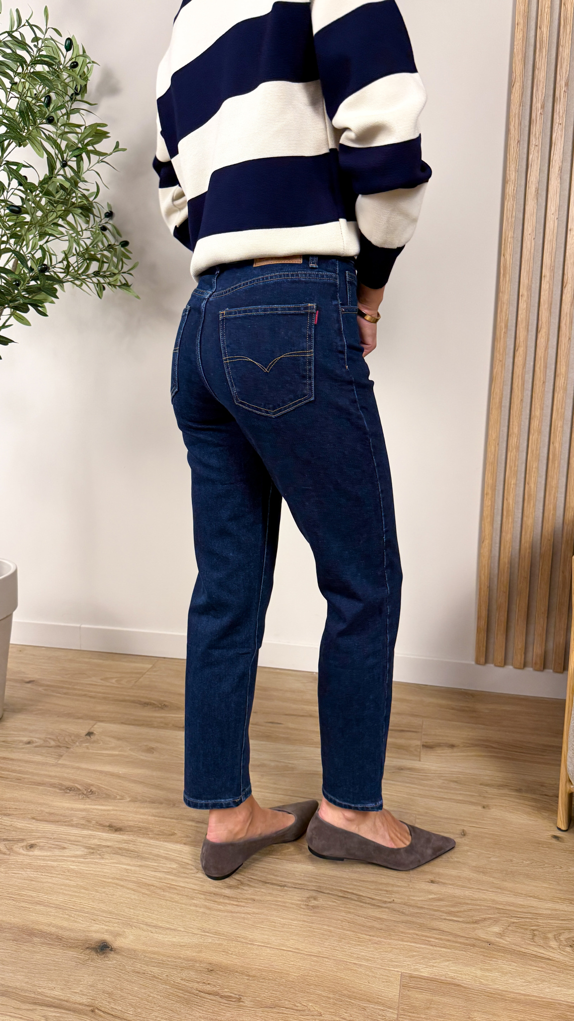 Spodnie mom fit Nella denim