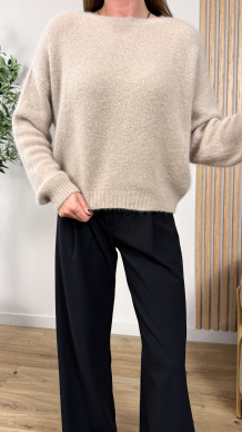 Sweter Angora beżowy