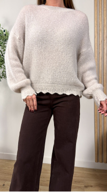 Sweter Noemi beżowy