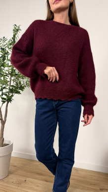 Sweter Noemi bordowy