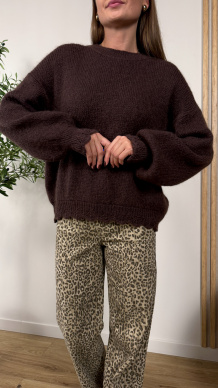 Sweter Noemi czekoladowy