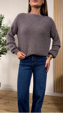 Alpakowy sweter Nizza fango