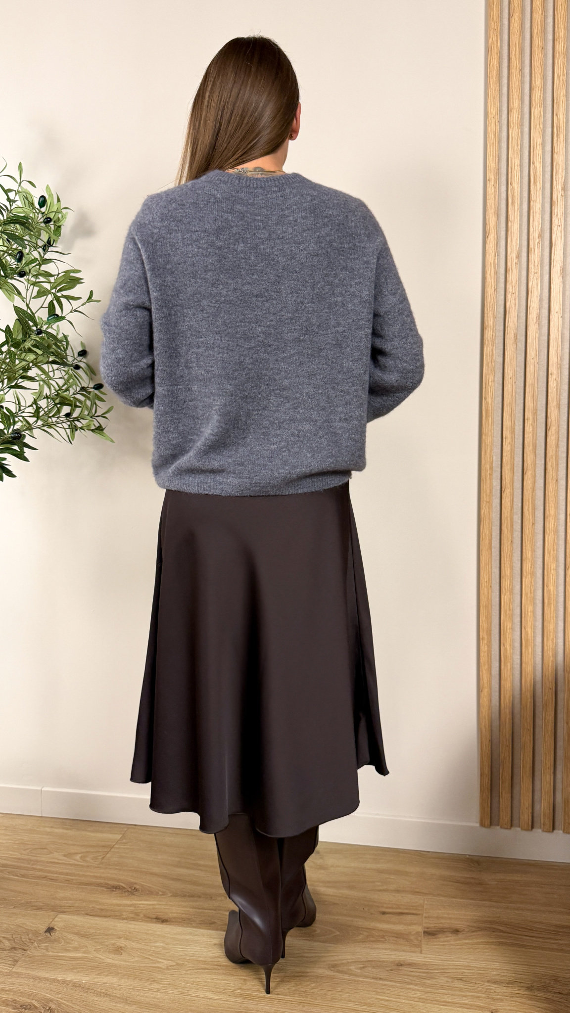 Alpakowy sweter Nizza szary