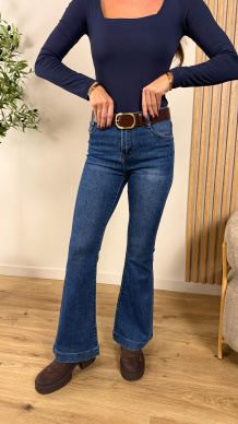 Spodnie flare Bari denim
