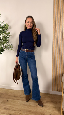 Spodnie flare Isole denim