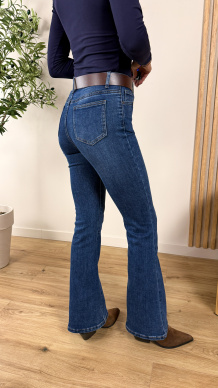 Spodnie flare Isole denim