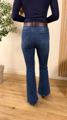 Spodnie flare Isole denim