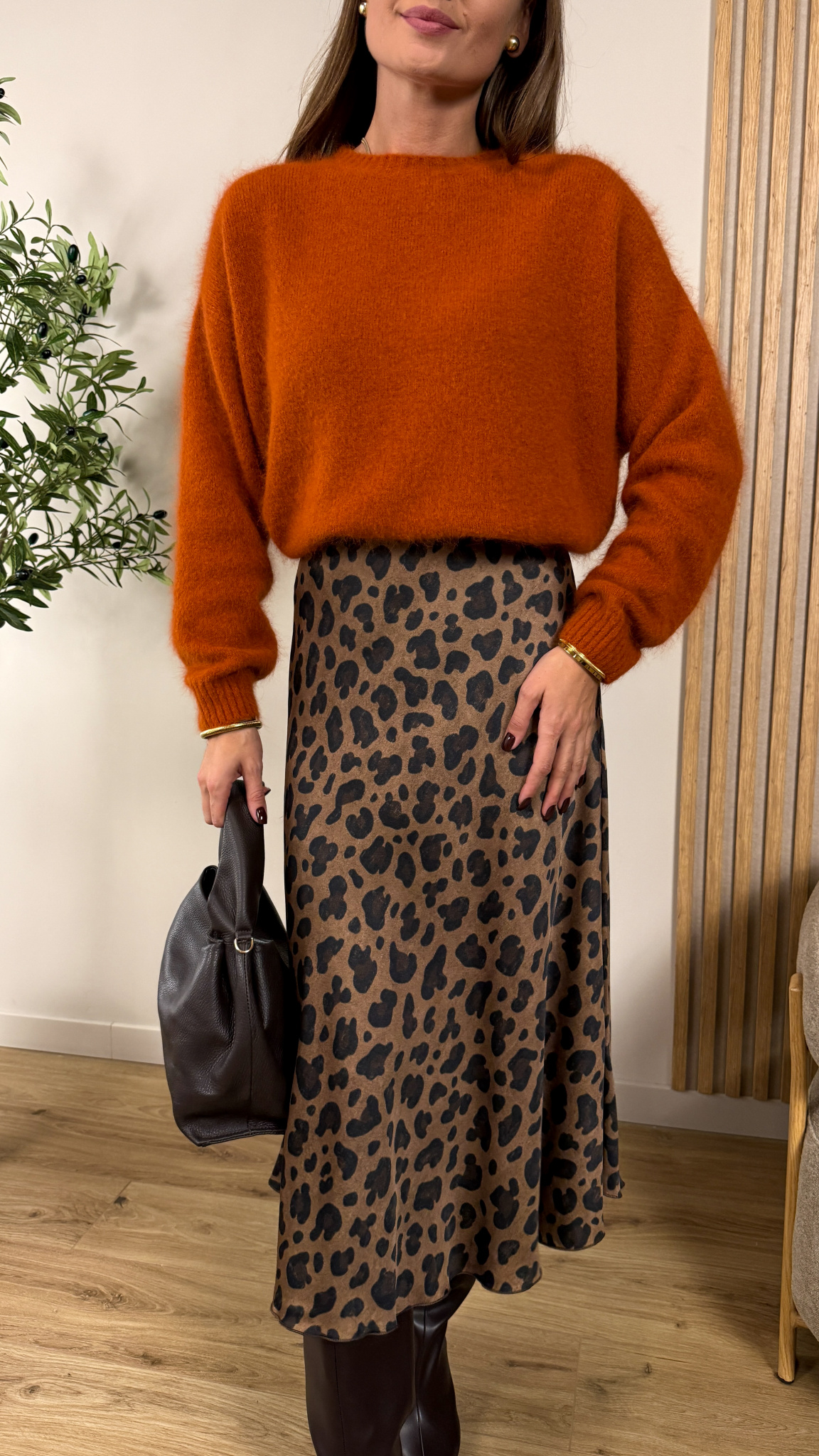 Sweter Angora pomarańczowy