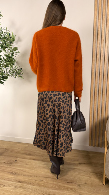 Sweter Angora pomarańczowy