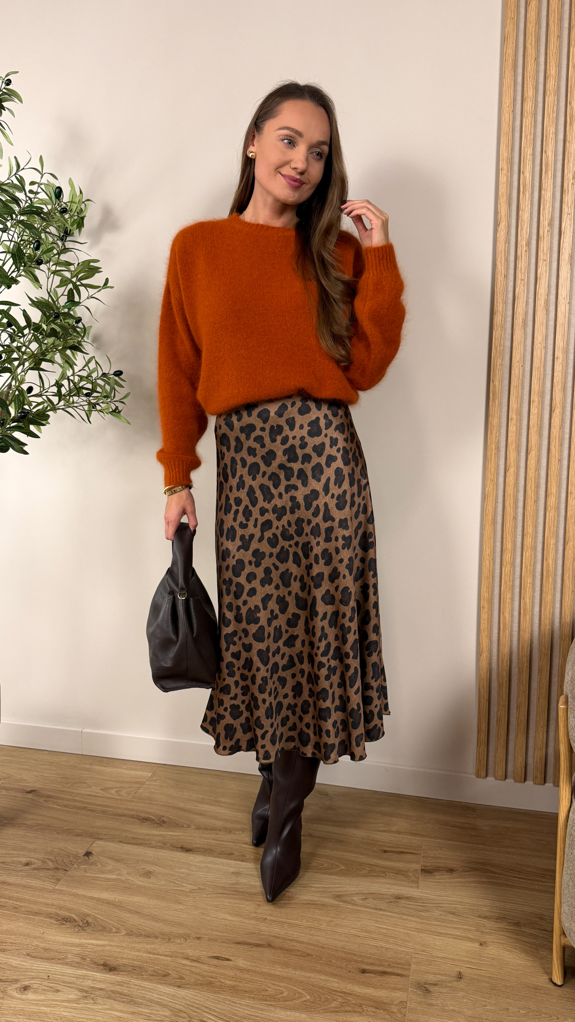 Sweter Angora pomarańczowy