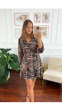 Sukienka Abby II short zebra